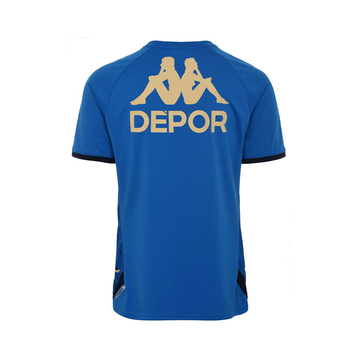Camiseta Deportivo de la Coruña color AZUL con escudo BLANCO Kappa